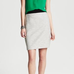 BR Cream Tweed Pencil Skirt